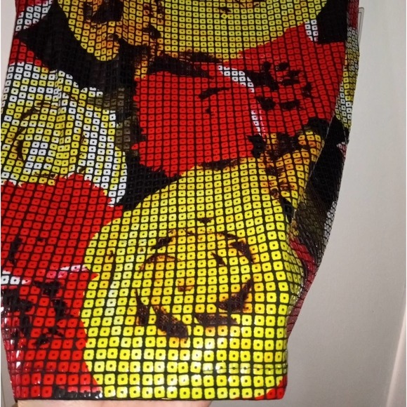 [B3] Peter Nygard Roses Mosaic Multicolor Sleeveless Top, Size XL - Picture 5 of 7